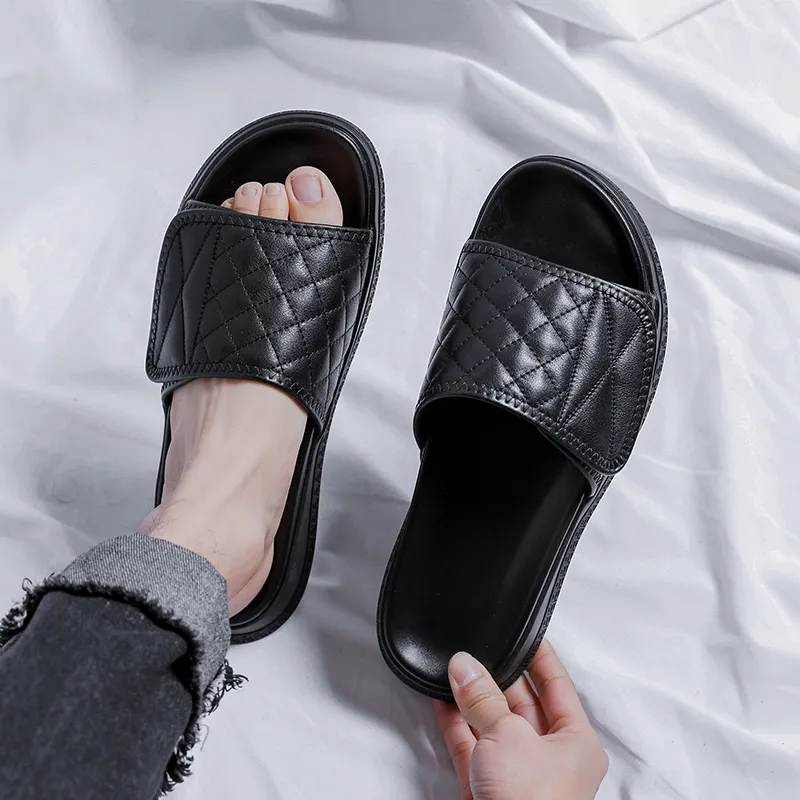 V ZERO FIVE Slide Slippers Flat Men's Black-7