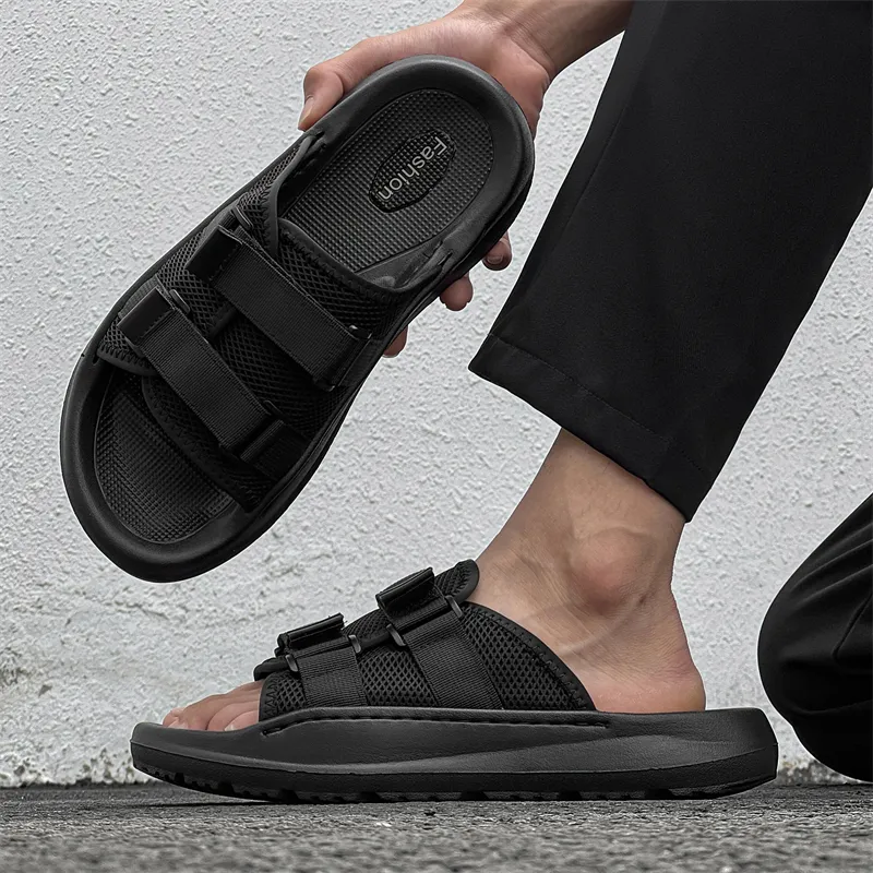 V ZERO FIVE Foam Sole Slip Resistant Odor Resistant Slide Slippers Men's-3