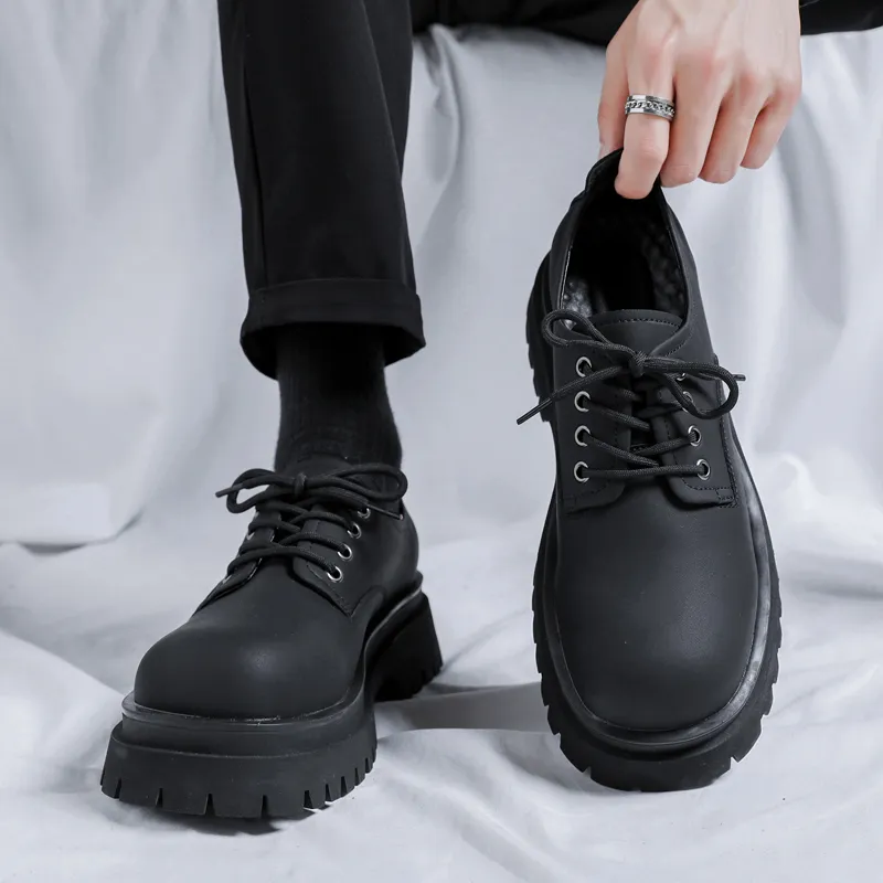 V ZERO FIVE Derby Shoes Casual Shoes Men's Black-3