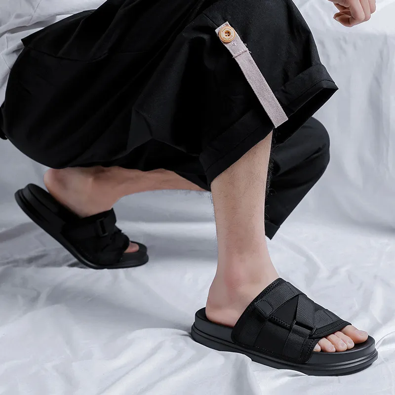 V ZERO FIVE Slide Slippers Flat Men's Black-5