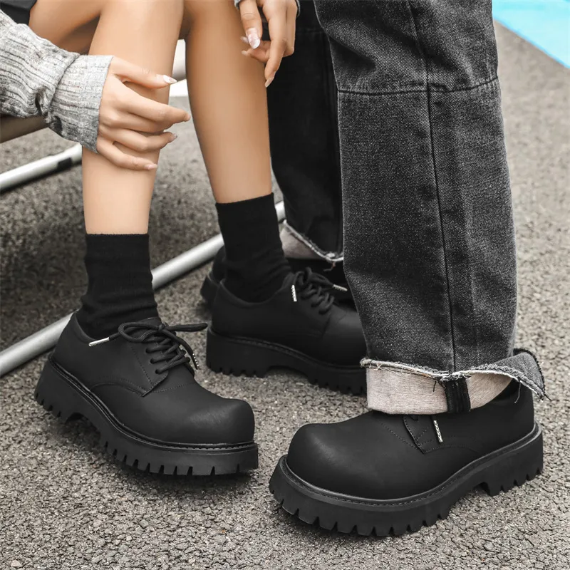 V ZERO FIVE Chunky Derby Shoes Casual Shoes Men's Fashion Minimalist Style British Western-67