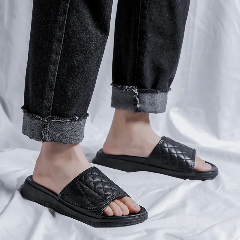 V ZERO FIVE Slide Slippers Flat Men's Black-12