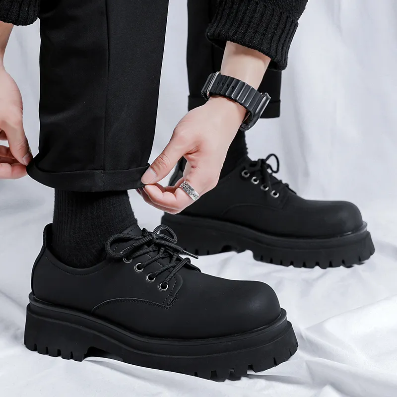 V ZERO FIVE Derby Shoes Casual Shoes Men's Black-5