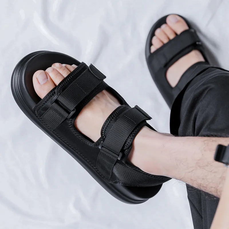 V ZERO FIVE Beach Sandals Men's Black-1