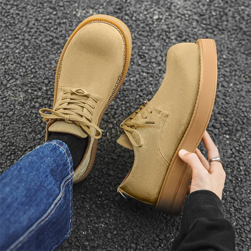V ZERO FIVE Low Top Casual Shoes Unisex Yellow-1