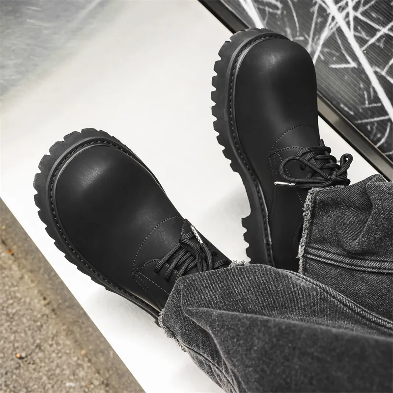 V ZERO FIVE Chunky Derby Shoes Casual Shoes Men's Fashion Minimalist Style British Western-55