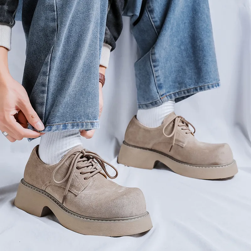 V ZERO FIVE Wear-Resistant Height Increasing Low-Top Casual Shoes Unisex-15