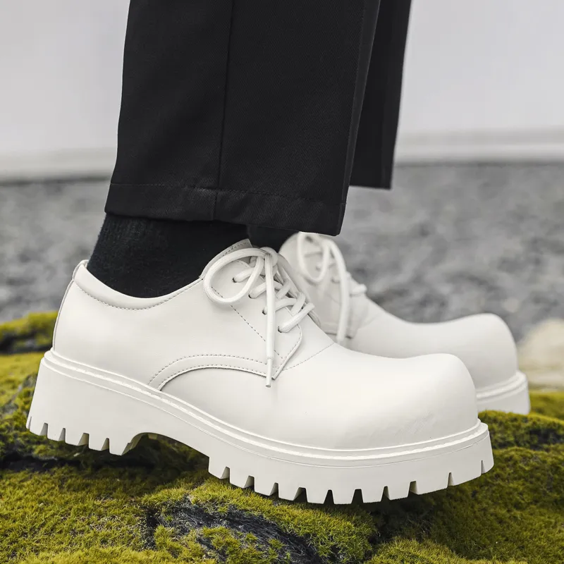 V ZERO FIVE Chunky Derby Shoes Casual Shoes Men's Fashion Minimalist Style British Western-19