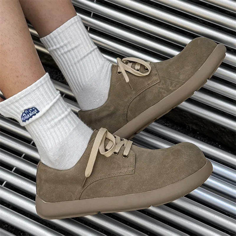 V ZERO FIVE Buckled Shoes Casual Shoes Men's Khaki Fashion Trend-7