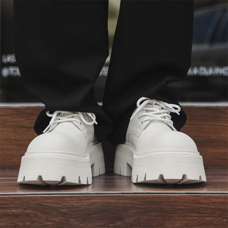V ZERO FIVE Oversized Derby Shoes Casual Shoes Unisex Black European And American Fashion Minimalist Style-48