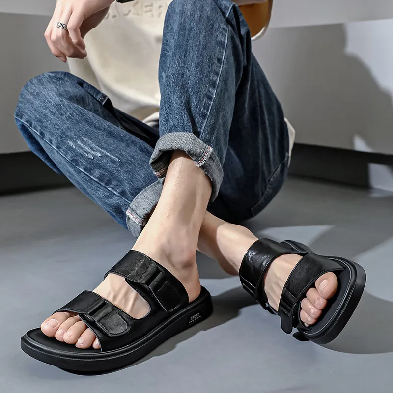 V ZERO FIVE Slide Slippers Men's Black-5
