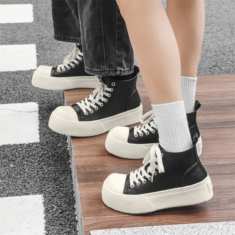 V ZERO FIVE Cushioning Wear Resistant Balance High Top Skateboard Shoes Unisex Black-17