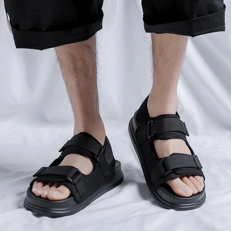V ZERO FIVE Beach Sandals Men's Black-3