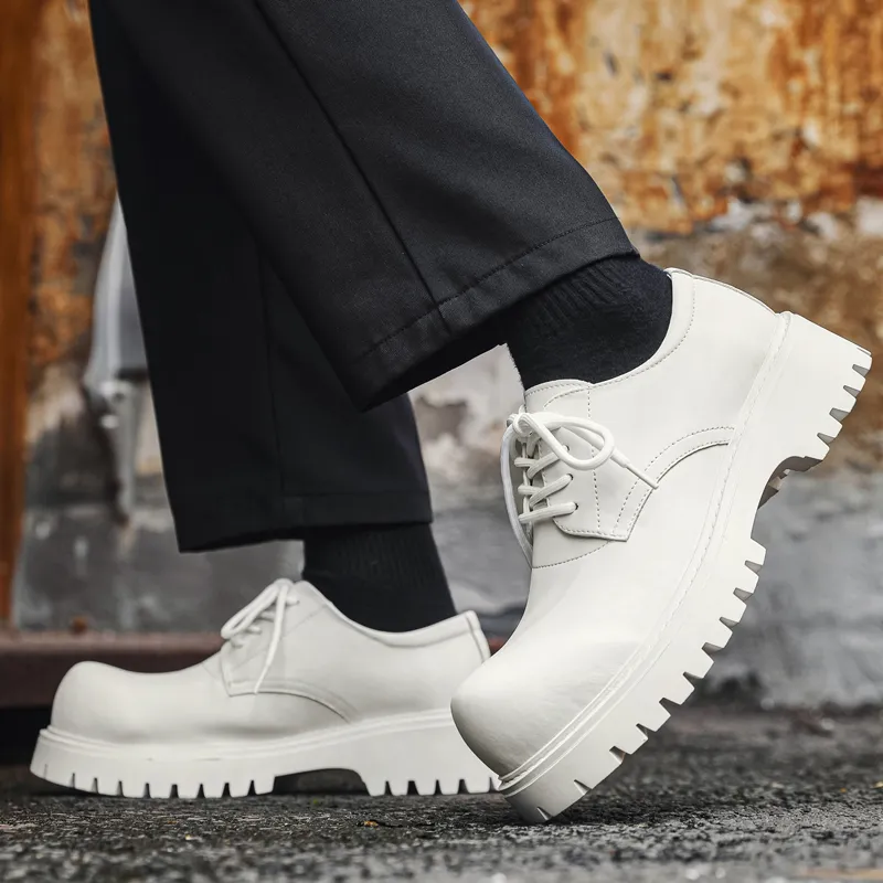 V ZERO FIVE Chunky Derby Shoes Casual Shoes Men's Fashion Minimalist Style British Western-20