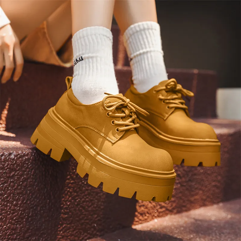 V ZERO FIVE Oversized Derby Shoes Casual Shoes Unisex Black European And American Fashion Minimalist Style-53