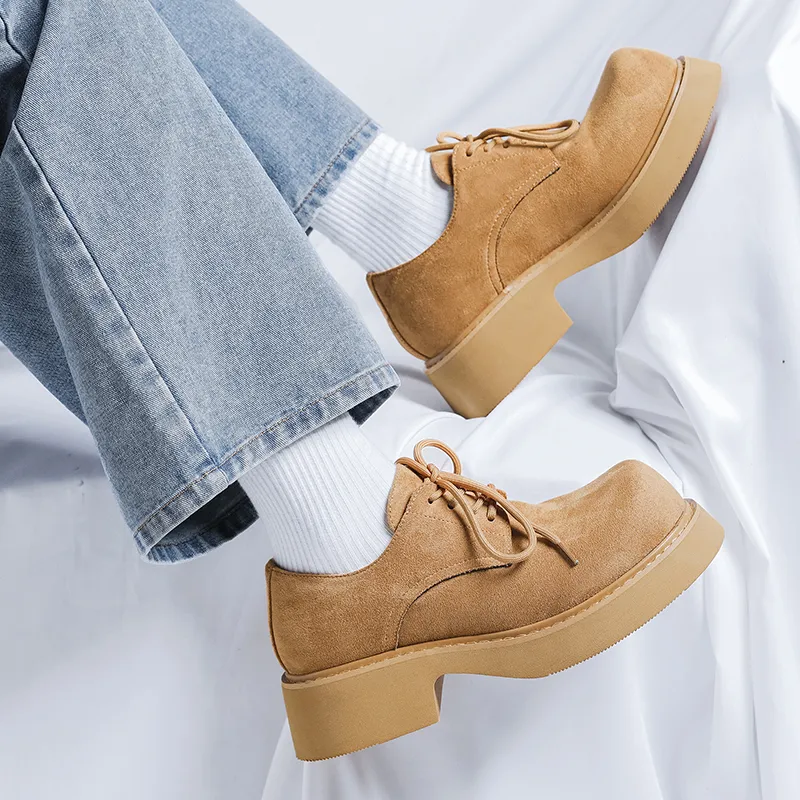 V ZERO FIVE Wear-Resistant Height Increasing Low-Top Casual Shoes Unisex-8