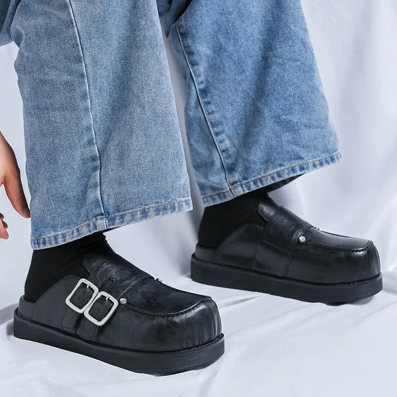 V ZERO FIVE Rubber Sole Quiet Closed Toe Slippers Unisex Black-3