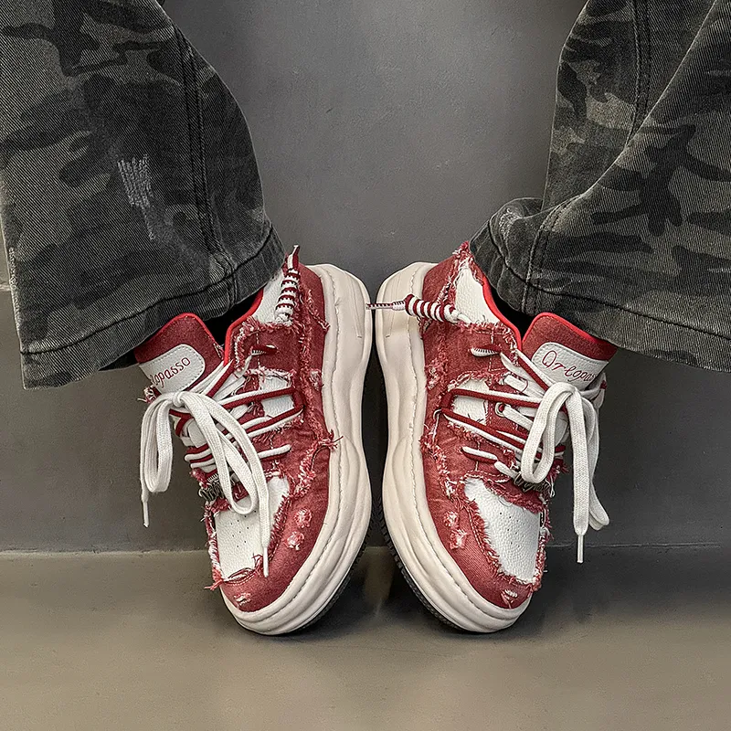 V ZERO FIVE Casual Shoes Men's Red-4