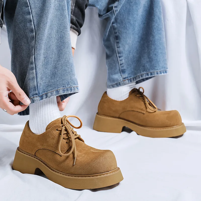 V ZERO FIVE Wear-Resistant Height Increasing Low-Top Casual Shoes Unisex-9