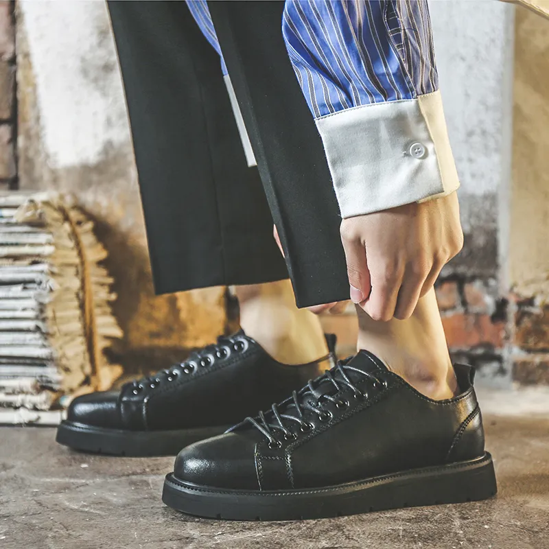 V ZERO FIVE Casual Shoes Men's Black Minimalist Versatile-4