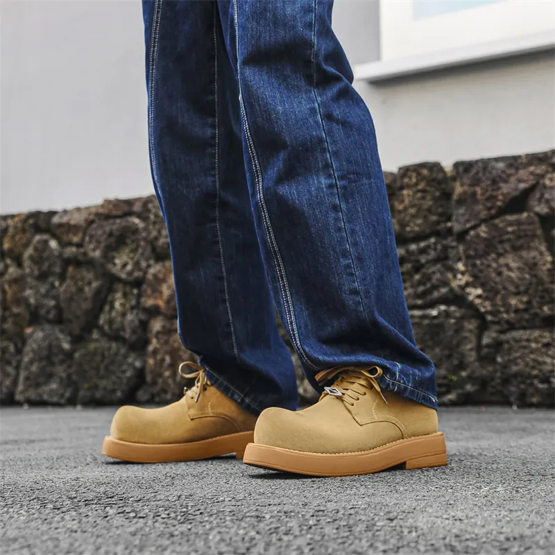 V ZERO FIVE Low Top Casual Shoes Unisex Yellow-5