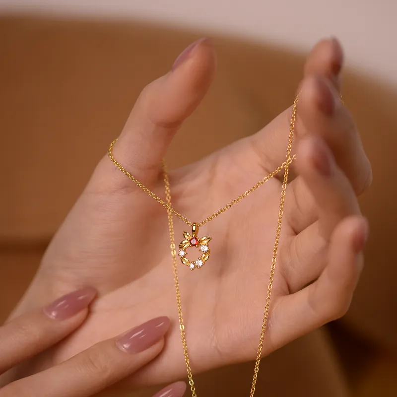 ACROWM Gold Plated Copper Necklaces Women's-1