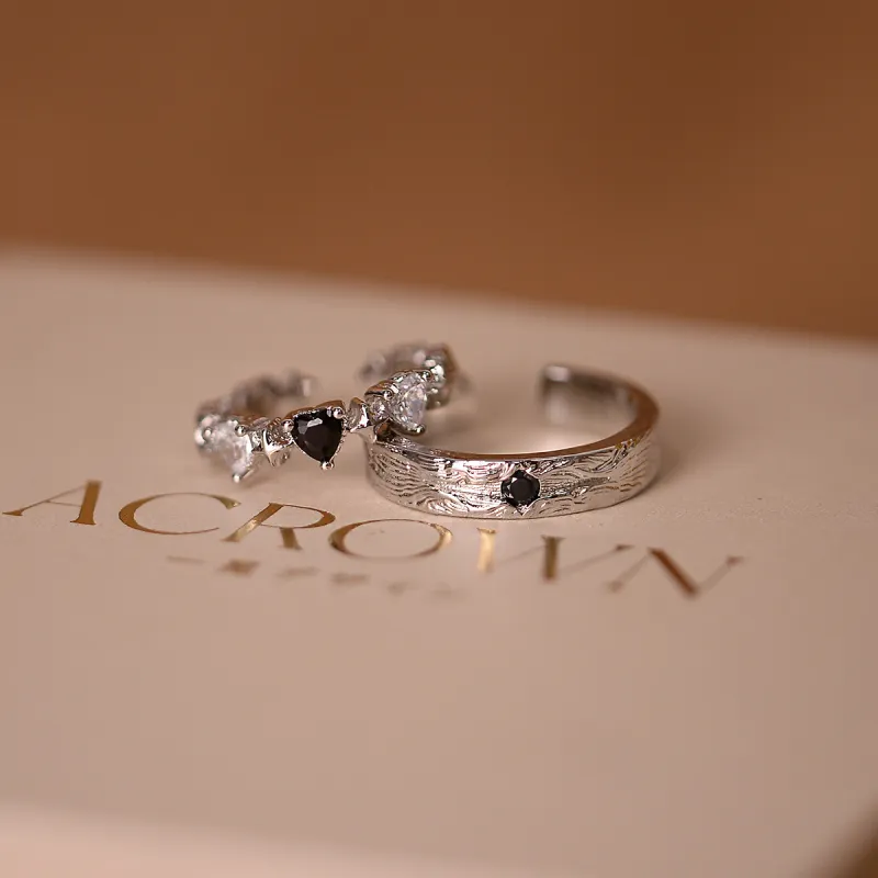 ACROWM Gold Plated Copper Rings Unisex-9