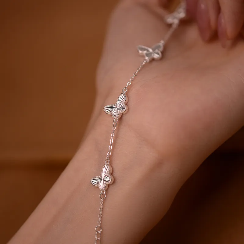 ACROWM 990 Silver Bracelets Women's-5