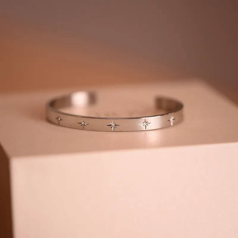 ACROWM Titanium Steel Bangles Unisex-2