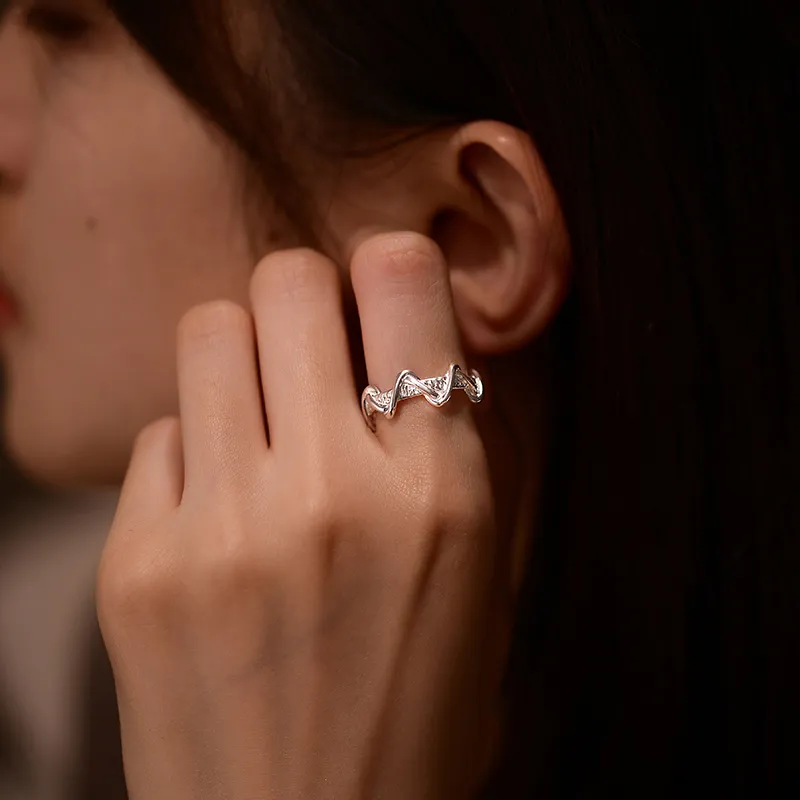 ACROWM S925 Silver Rings Unisex-6
