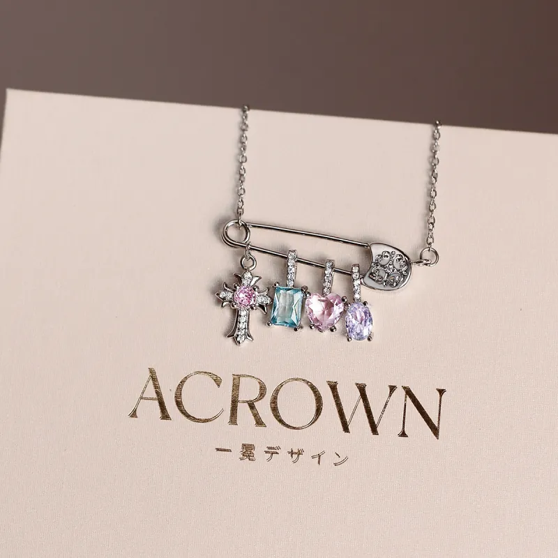ACROWM Copper Necklaces Women's-7