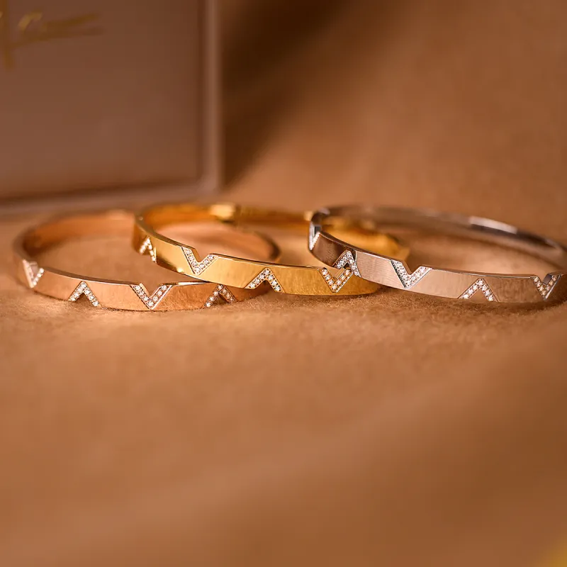 ACROWM Titanium Steel Bangles Unisex-13
