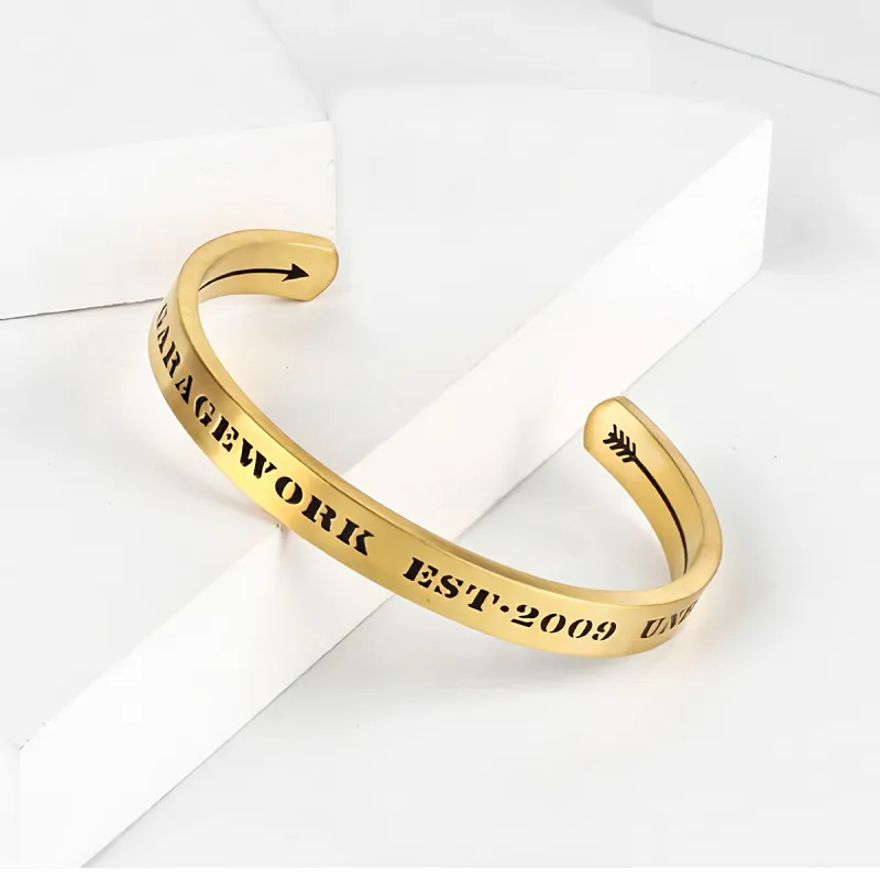 ACROWM Titanium Steel Bangles Unisex-12