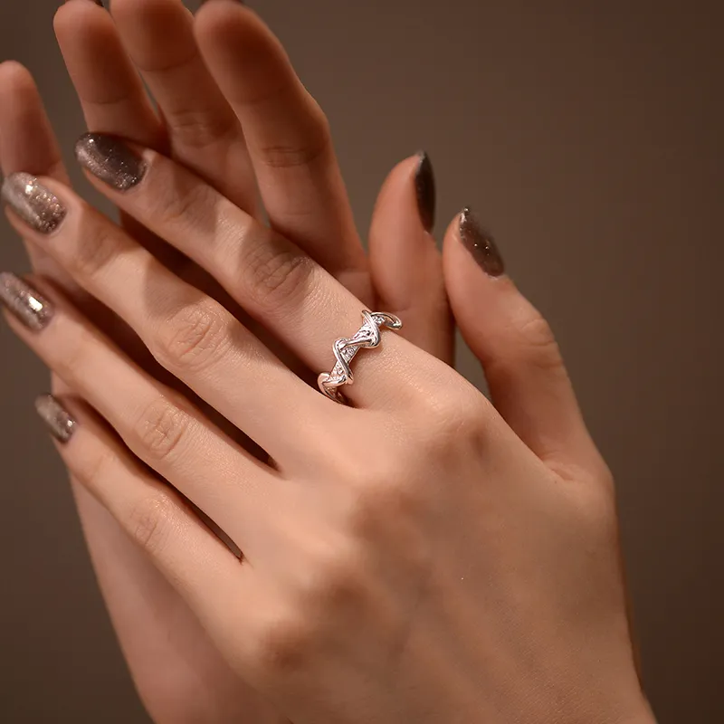 ACROWM S925 Silver Rings Unisex-7