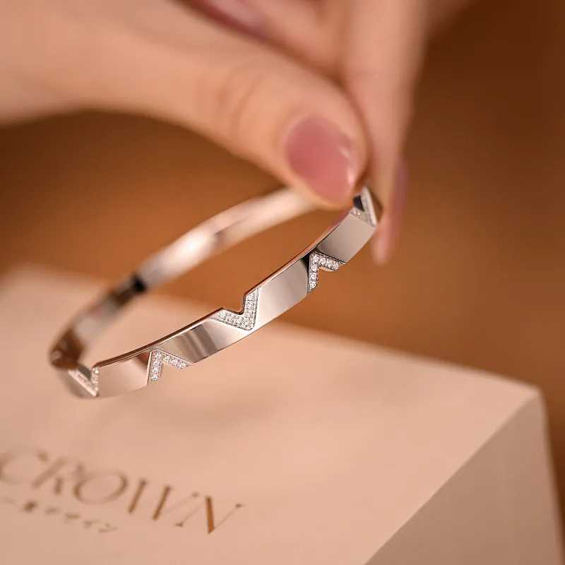 ACROWM Titanium Steel Bangles Unisex-1