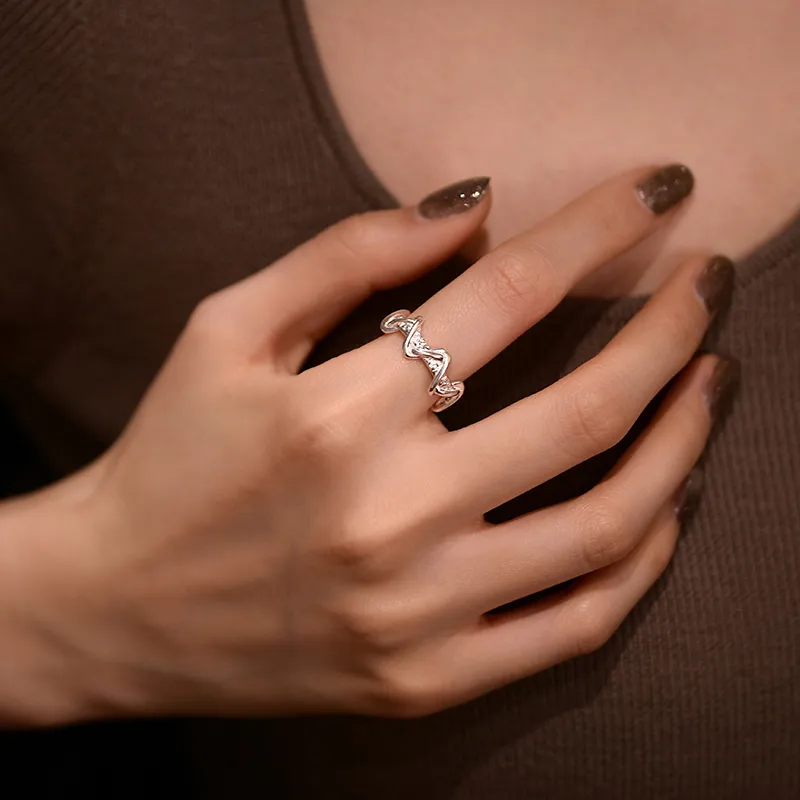 ACROWM S925 Silver Rings Unisex-3