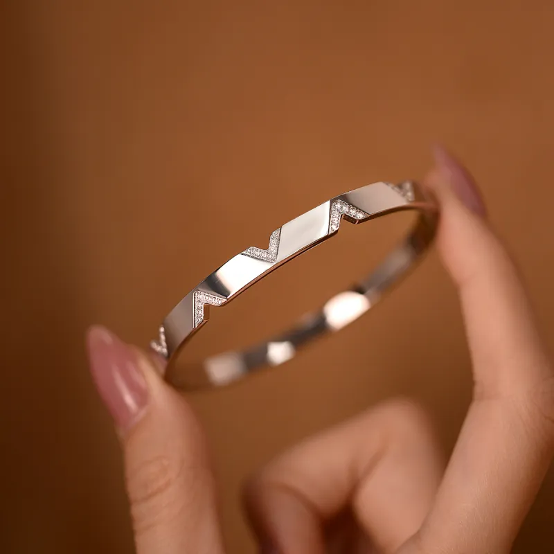 ACROWM Titanium Steel Bangles Unisex-2