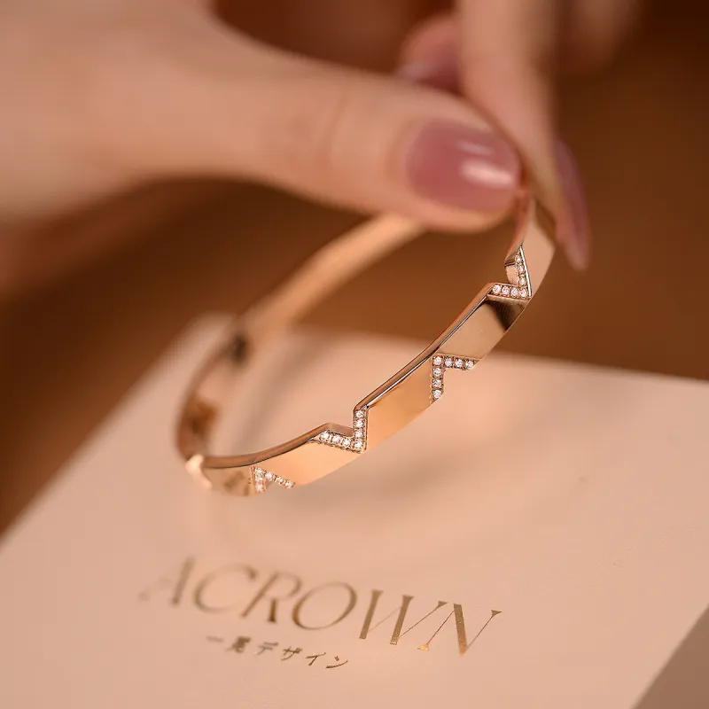 ACROWM Titanium Steel Bangles Unisex-9