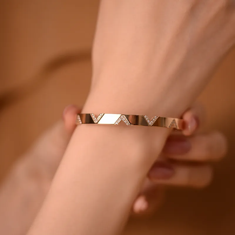 ACROWM Titanium Steel Bangles Unisex-11