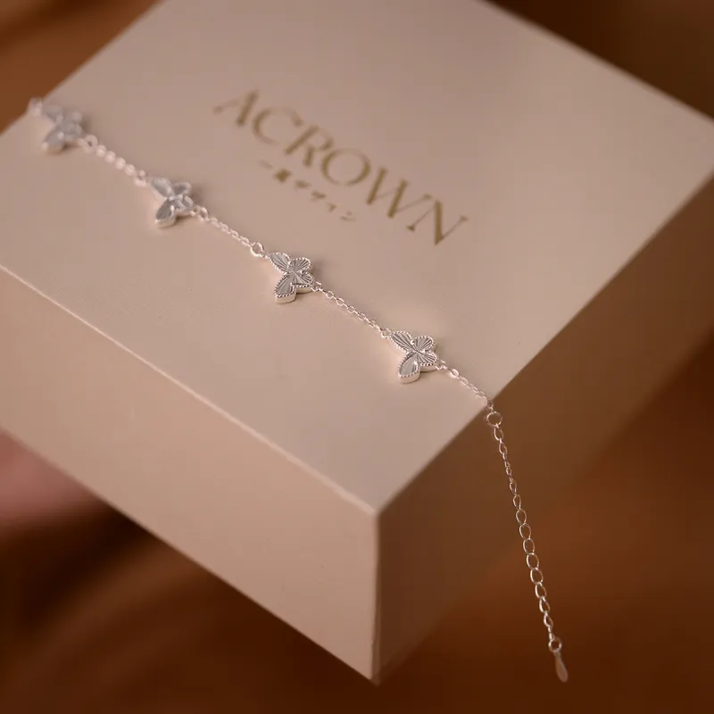 ACROWM 990 Silver Bracelets Women's-4