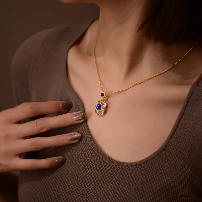 ACROWM S925 Silver Necklaces Women's-4