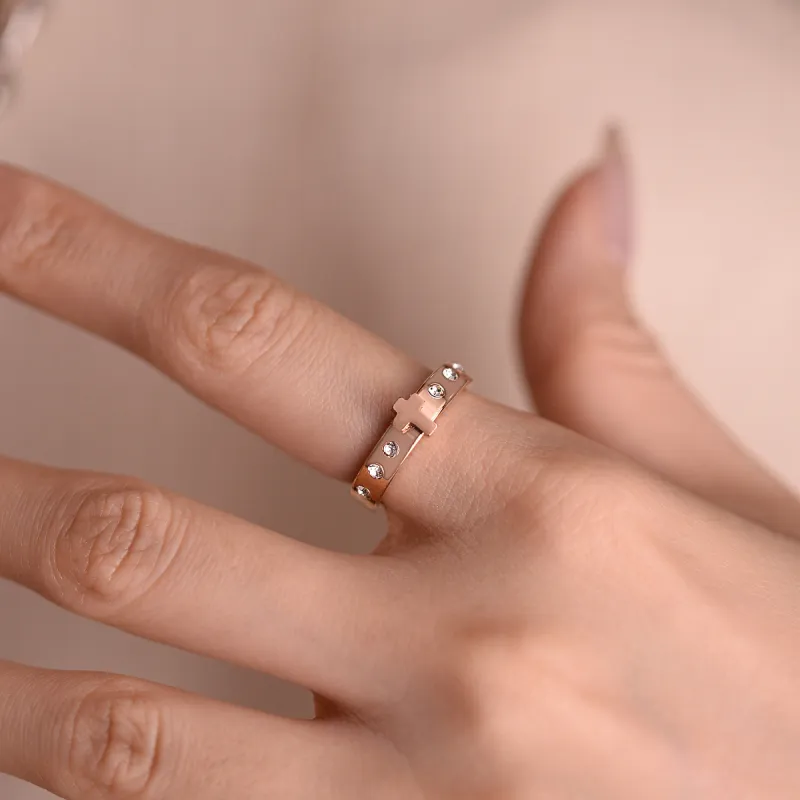 ACROWM Titanium Steel Rings Unisex-12