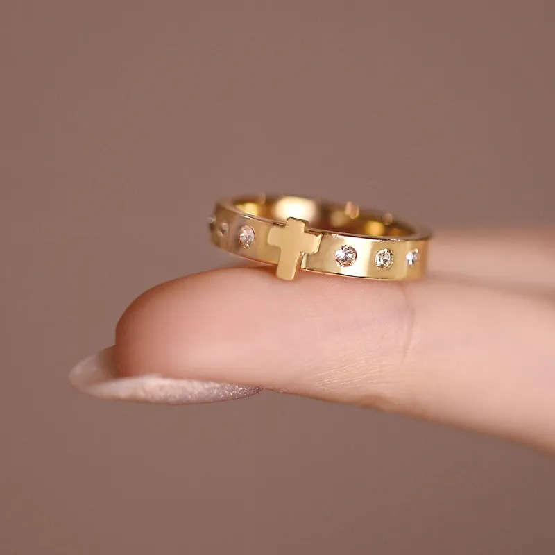 ACROWM Titanium Steel Rings Unisex-4