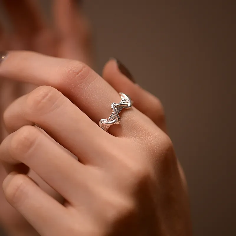 ACROWM S925 Silver Rings Unisex-2