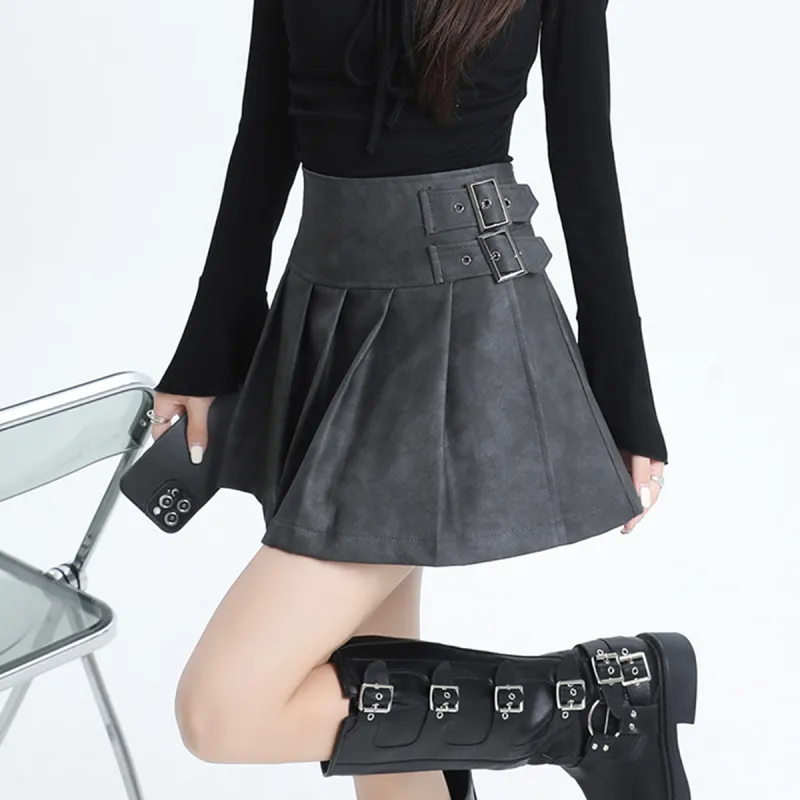 FOREVER 21 Leather Short Skirts Women's-9