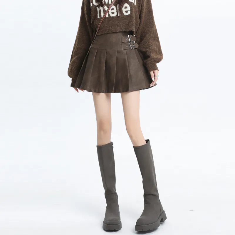 FOREVER 21 Leather Short Skirts Women's-4