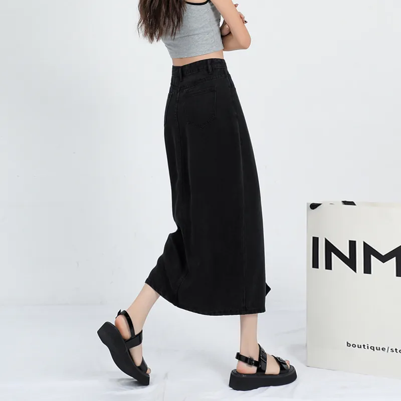 FOREVER 21 Denim Long Skirts Women's-5