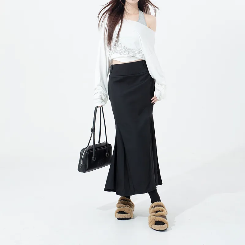 FOREVER 21 Casual Long Skirts Women's Black-3