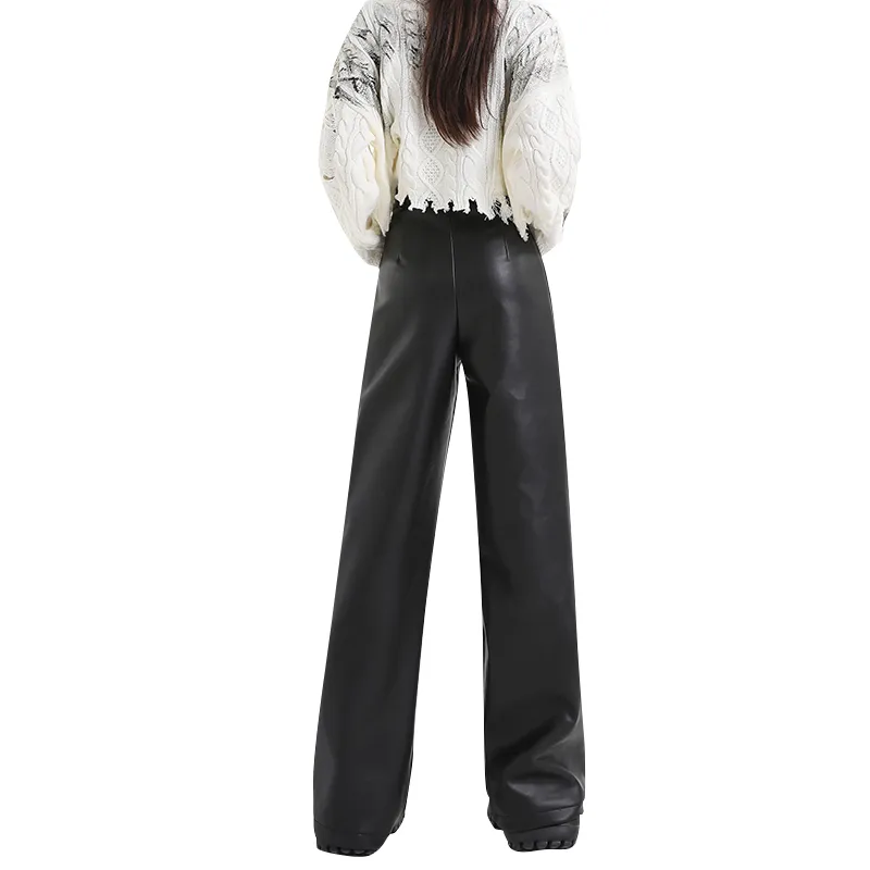 FOREVER 21 Leather Pants Women's-1