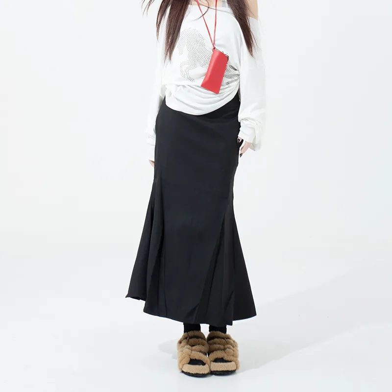 FOREVER 21 Casual Long Skirts Women's Black-1